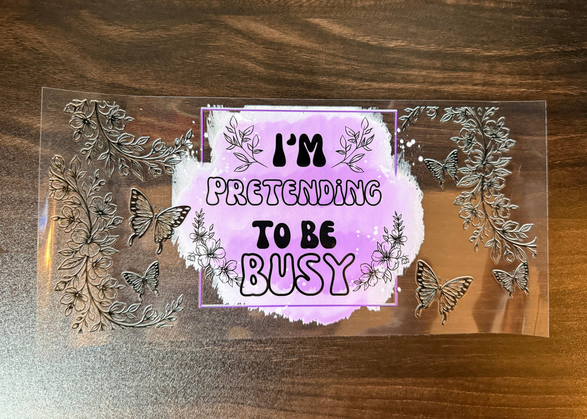 Pretending to be busy