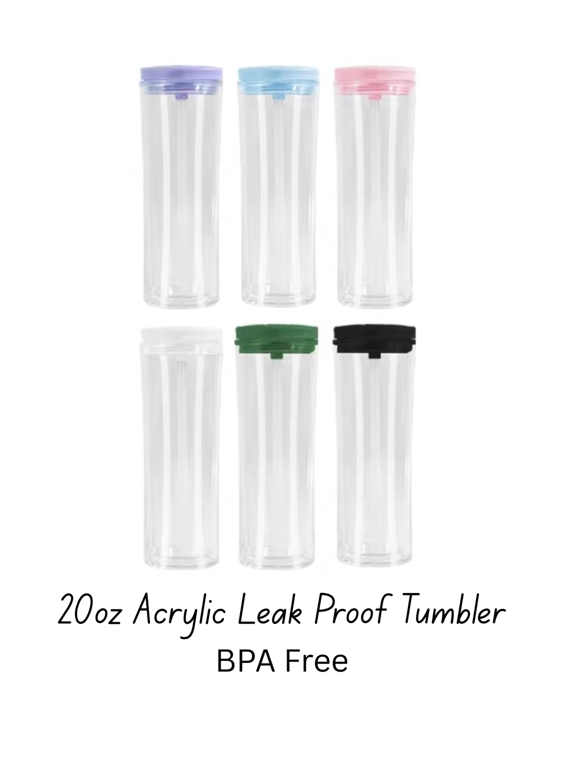 20oz Acrylic Tapered Tumbler