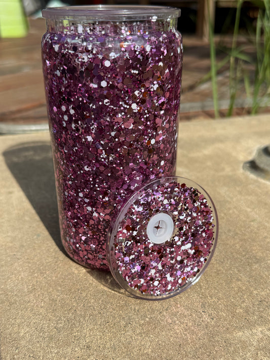 16oz Slow Flow Glitter Snow Globe