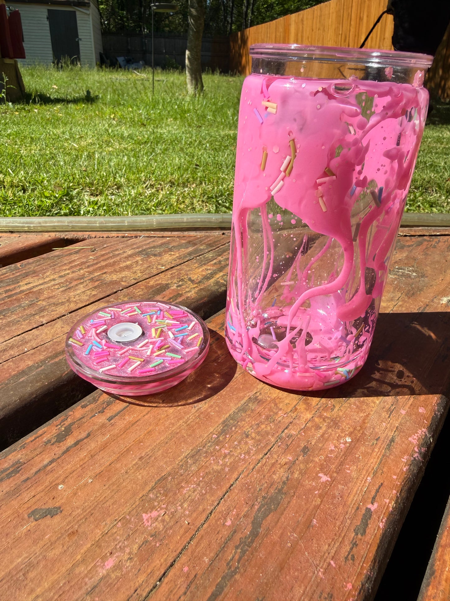 16oz Cupcake inspired lava tumbler
